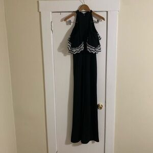 Valentine Black & White off Shoulder‎ Jumpsuit Medium